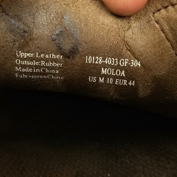 OluKai Moloa Convertible Drop In Nubuck Leather Slip On Shoes Men 10 Black Brown - Picture 2 of 12